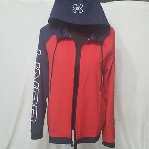 Under Armor Red Blue Small unisex Jacket with Tag